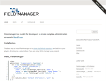 Tablet Screenshot of fieldmanager.org